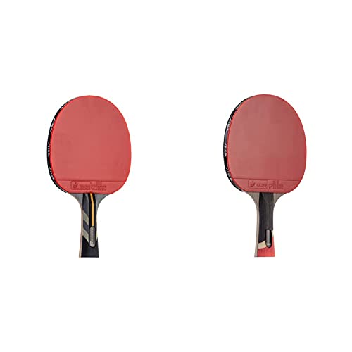 STIGA Raptor Performance Ping Pong Paddle - 7-ply Carbon Fiber Blade - 2mm Premiere Sponge for a Larger Sweet Spot - Flared Handle for Increased Control - Performance Table Tennis Racket