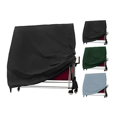 J&C Table Tennis Cover 420D Ping Pong Table Cover Black Full UV Protected Table Tennis Cover Outdoor Waterproof Heavy Duty Ping Pong Table Outdoor Waterproof (Grey) - color: Grey