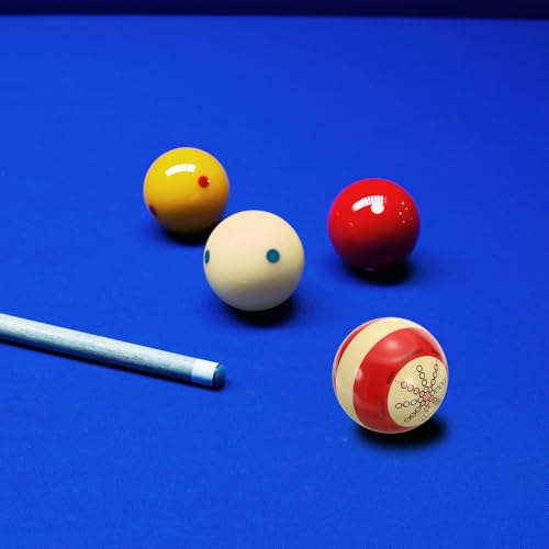PATIKIL Billiard Practice Training Cue Ball, AAA-Grade Pro Cup Standard Pool Cue Ball with Red Dots Billiard Accessories - color: Red