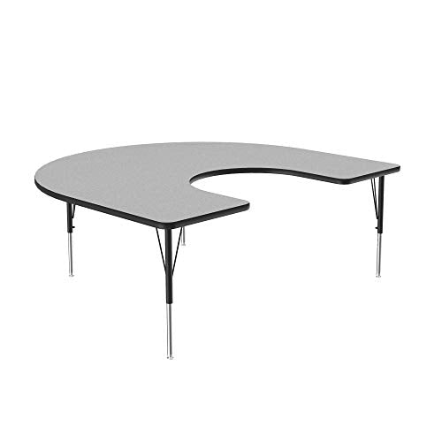Correll A6066-HOR-15 Horseshoe Gray Granite Top Activity Table - color: Gray Granite