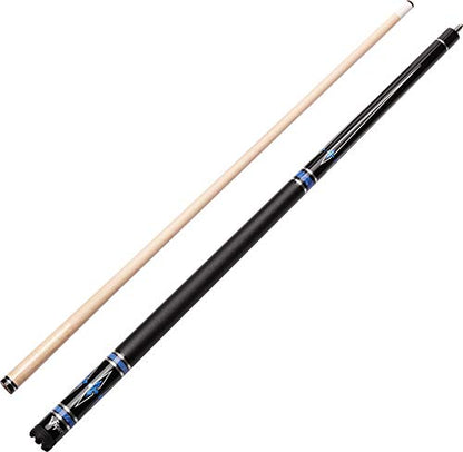 Viper by GLD Products Sinister 58" Pool Cue - color: Black with Blue/Silver, size: 18 Ounce