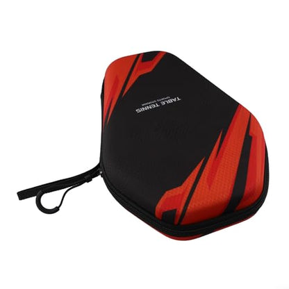 FABULETTA Table Tennis Racket Case, EVA Hard Shell Pong Paddle Bag with Hand Strap, Waterproof Storage Box for 2 Rackets or 1 Racket and 2 Balls, Protective Cover fo - color: PB005-A model