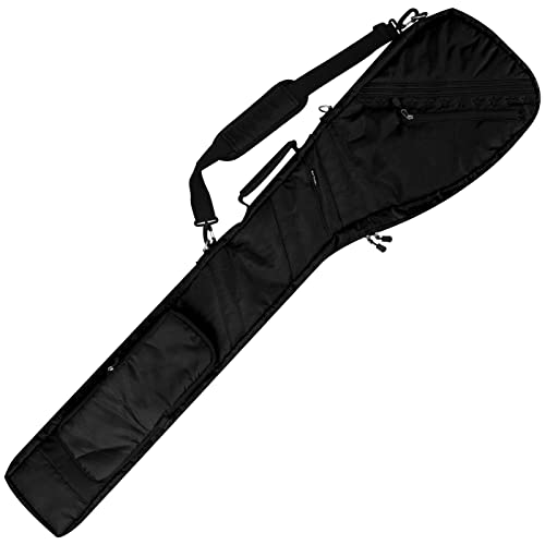 Big Teeth Golf Sunday Bag, Small Golf Bag Lightweight, Par 3 Golf Bag for A Few Clubs Driving Range, Practice with Carry Shoulder Strap Foldable Multi-Colour - color: Thicker Travel Option Black