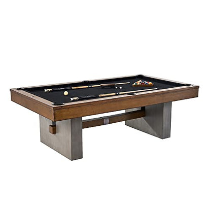 Barrington Billiards Urban Collection Multiple Styles Pool Table, Preassembled Playfields, Perfect for Family Game Rooms - style: 8 Ft. Urban Slate-Tech