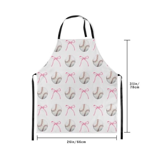 Manfei Blue Bowknot Kids Kitchen Apron - color: Red White