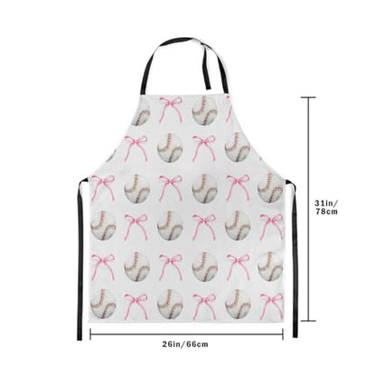 Manfei Blue Bowknot Kids Kitchen Apron - color: Red White