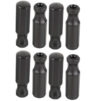 Mikikit 8Pcs Skid TPR Foosball Handles Professional Soccer Table Replacement Grips Ergonomic Design for Enhanced Play Compatible with Foosball Machines