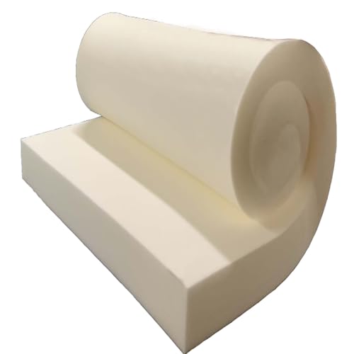GoTo Foam 5" Height x 24" Width x 72" Length 36ILD (Semi-Firm) Upholstery Cushion Made in USA - color: Semi-firm, size: 5x24x72