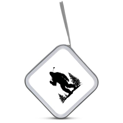 Funny Silhouette Carrying A Single Golf Club CD Case DVD Storage Case Portable for Car Home Travel