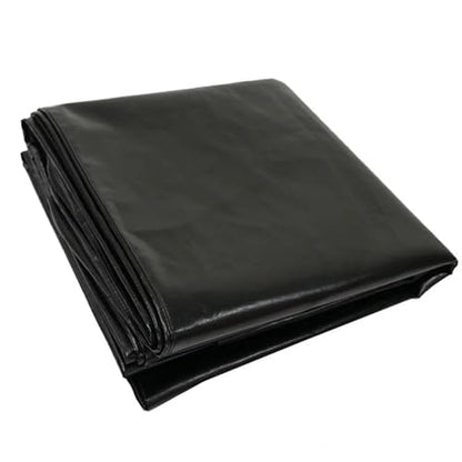 1pc Billiard Pool Table Cover 8ft Leather Heavy Duty Waterproof Protective Dust Snooker Replace Accessories(Black) - color: Black