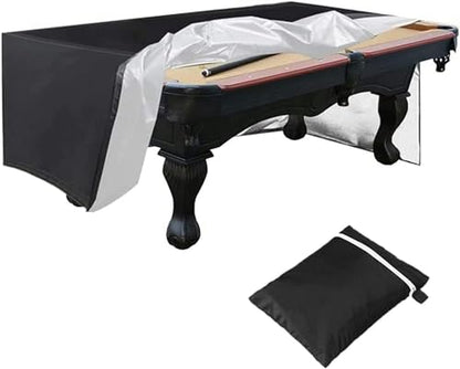 Billiard Pool Table Protective Cover 7ft/8ft/9ft Waterproof Dust Cover Sunscreen Full Protection Cover for Indoor&Outdoor Billiard Snooker Table