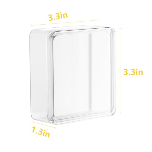 Hockey Puck Display Cases, Acrylic Cube Square Hockey Puck Display Cases - Fits Official Size Hockey Puck (12 PCS) - size: 12 PCS