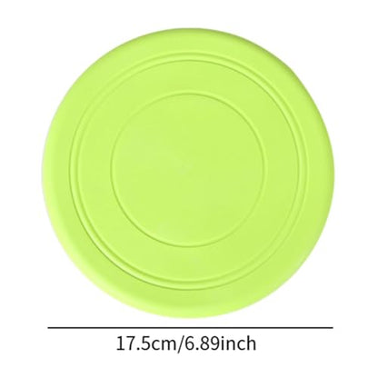 2 Pack of Kids Flying Discs for Interactive Games in Gardens and Parks - color: Green