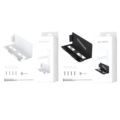 Wall Mount Storage Bracket Organizers for Game Console & Display Space Saving Designs Easy Installation Multifunctional