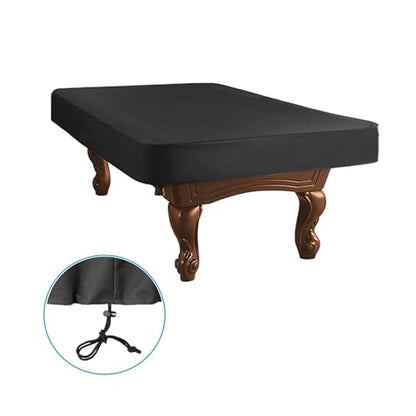 Sturdy Pool Table Cover Oxford Cloth With PVC Coating Waterproof And Silver Coated For Outdoor Ping Pong Drawstring(Small) - size: Small