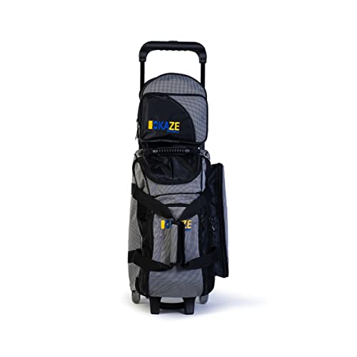 2 Ball Bowling Roller + 1 Ball Color Matching Add On Tote - color: Black-Gray