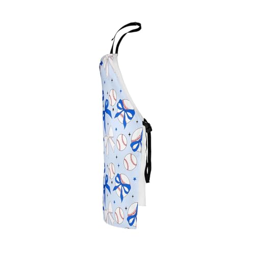 Castle Fairy Cute Rabbit Deer Kitchen Apron - color: Baseball Blue