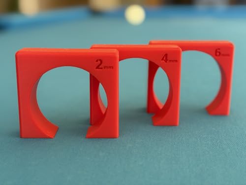 Pool Stroke & Aim Trainer, 3 Available Sizes- 2mm, 4mm, and 6mm Ball Clearance, Billiards Tunnel Trainers - size: Set of 3 (2mm, 4mm, and 6mm)