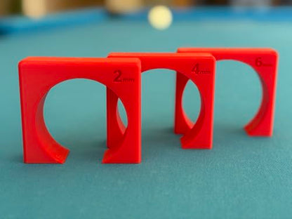 Pool Stroke & Aim Trainer, 3 Available Sizes- 2mm, 4mm, and 6mm Ball Clearance, Billiards Tunnel Trainers - size: Set of 3 (2mm, 4mm, and 6mm)