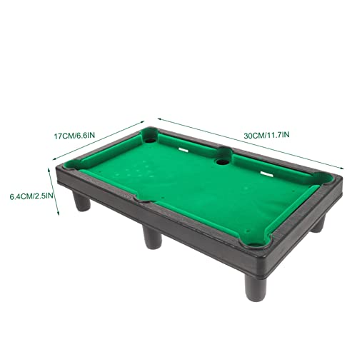 Mini Pool Table for Adults Desktop Billiard with Balls Cues and Tripod Stand Portable Miniature Tabletop Game for Home and Office Entertainment