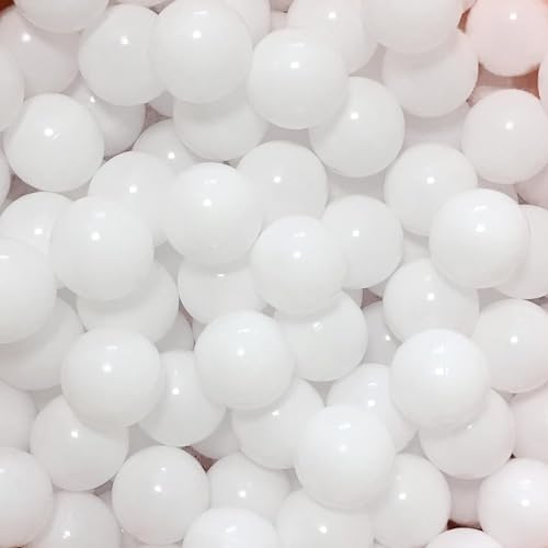 MoonxHome Ball Pit Balls for Toddlers, BPA Free Crush Proof Plastic Toy Balls for Ball Pit, Children's Pool Water Toys, Macaron Ocean Balls for Play Tent 2.15 Inch Pack of 100 200 500 800 1000 - color: A-white