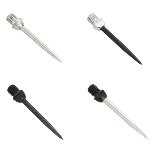 12PCS Steel Dart Tips LAT Head Replaceable Dart Steel Tip 2BA Thread Darts Needle Accessories for Soft Tip Become Metal Needle Tips Darts