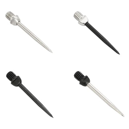 12PCS Steel Dart Tips LAT Head Replaceable Dart Steel Tip 2BA Thread Darts Needle Accessories for Soft Tip Become Metal Needle Tips Darts