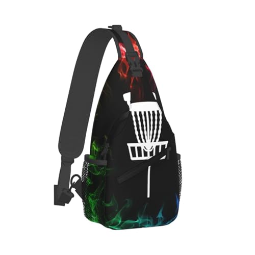 Disc golf basket Chest Bag Lightweight One Strap Backpack Multipurpose Travel Hiking For Men Women