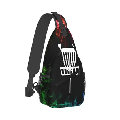 Disc golf basket Chest Bag Lightweight One Strap Backpack Multipurpose Travel Hiking For Men Women