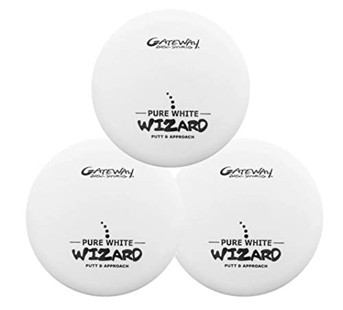 Gateway Wizard Disc Golf Putter Approach Disc - 3 Pack - style: Pure White