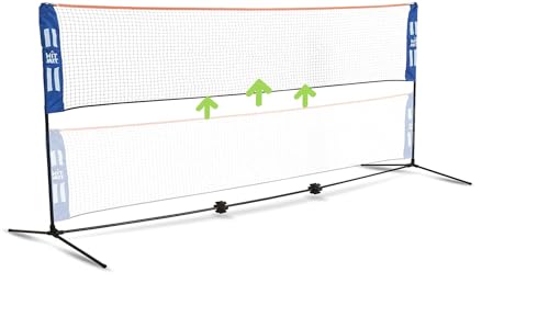 JOOLA HIT MIT Adjustable Height Portable Badminton Net Set - Competition Multi Sport Indoor or Outdoor Net for Playing Pickleball, Kids Volleyball, Soccer Tennis, Lawn Tennis - Easy and Fast Assembly - color: Multi