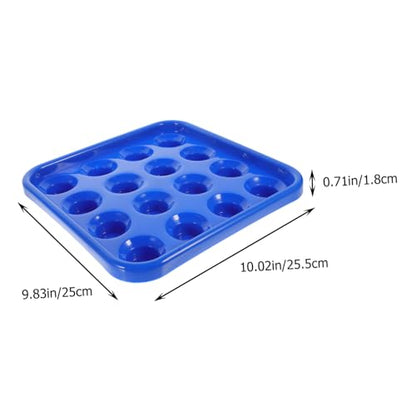POPETPOP Billiard Storage Tray Pool Billiard Accessories Balls Snooker Pool Ball Holders Billiard Ball Holder - color: Blue