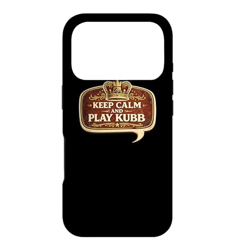 Keep Calm and Play Kubb Viking Chess Lawn Game Player Gift Case for iPhone 17 Pro