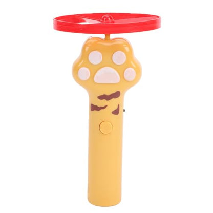 ZJchao Interactive in the Dark Flying Disc Cat Toy with USB Rechargeable Battery Silent Design for Indoor Kittens Playful Adult Cats
