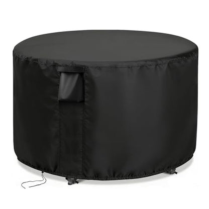Patio Furniture Covers Round,28 Inch Outdoor Table Cover Waterproof,Round Patio Furniture Cover for All Weather Resistant - 28 x 28 Inch - size: 28" DIA x 28" H