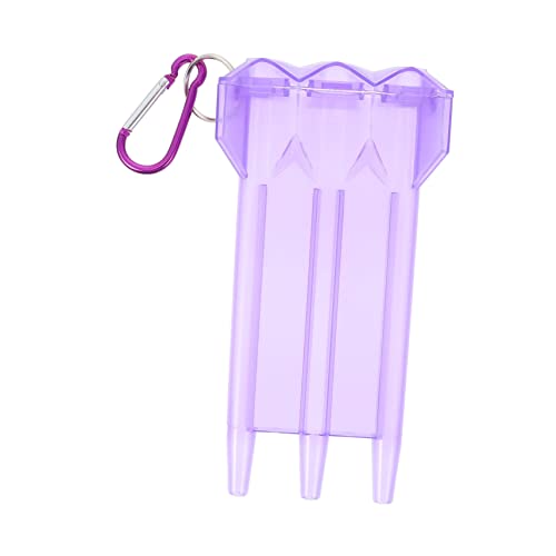 Dart Holder Case Soft Tip Darts Box Hard Shell Storage Box for Outdoor Accessories - color: Violet