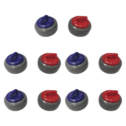 Mini Shuffleboard Pucks Replacement, 10Pcs 2.5x1.56cm (1x0.6in) PP Tabletop Game Pucks for Shuffleboard Tables, Portable Rolling Beads Toys for Family Board Games