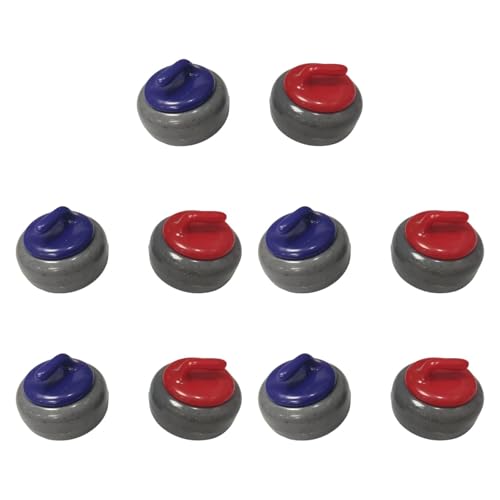 Qianly 10 Pieces Shuffleboard Pucks Indoor Game Tabletop Equipment Rollers Accessories PP Material Suitable for Family and, 10Pcs 2.5x1.56cm