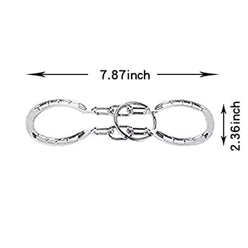 Classical Metal Horseshoe Puzzle Traditional Brain Teaser Puzzles Jigsaw Toy (Silver) - color: Silver