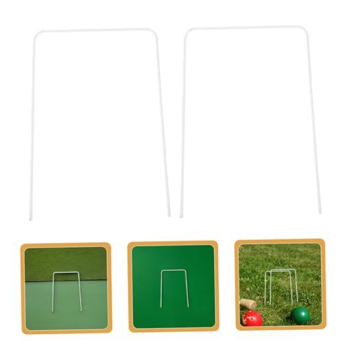 Outanaya 10Pcs Croquet Replacement Hoops Heavy Duty Wickets for Backyard Lawn Games for Family Gatherings and Outdoor Events Sturdy Construction and Easy Setup