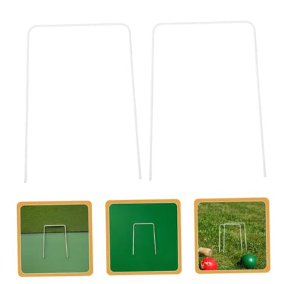 Outanaya 10Pcs Croquet Replacement Hoops Heavy Duty Wickets for Backyard Lawn Games for Family Gatherings and Outdoor Events Sturdy Construction and Easy Setup