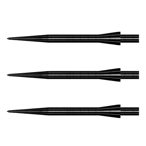 Winmau Dart Points - Velocity Steel Tip Darts Points in Black - 32mm