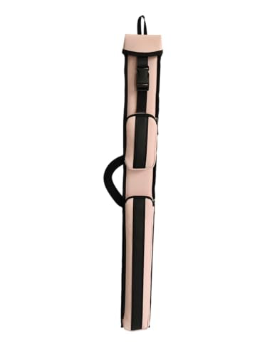 Champion 2X2,2X3,3X4 Nylon/Leatherette Billiard Pool Cue Stick Hard Case - color: Baby Pink Leatherette, size: 2X2 pool case