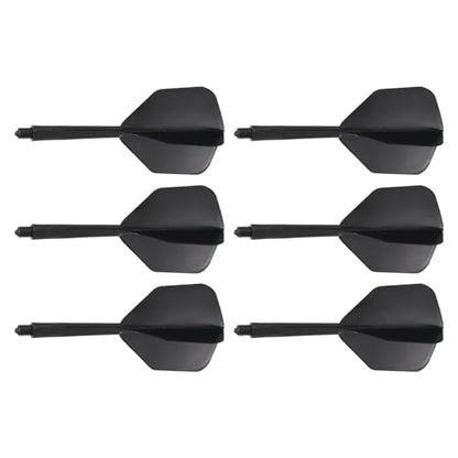 M METERXITY Integrated Dart Shaft and Flights- 2BA Screw in-one Dart Flight, Plastic Anti-Fall, Apply to Soft Tip Darts and Steel Tip Darts - color: Black