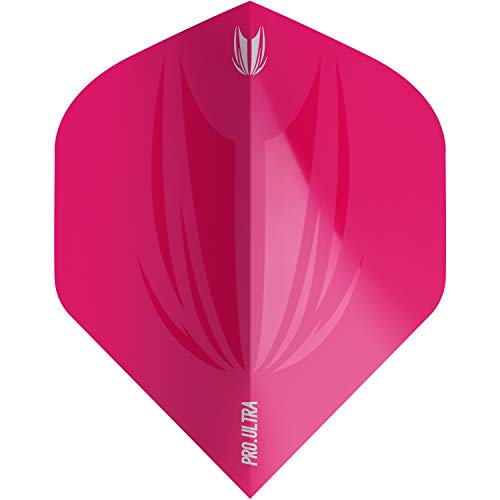 Target Darts 5 x Sets of ID Pro. Ultra Dart Flights - 15 Dart Flights in Total - No. 2/ No. 6 Flight Designs Sizes in 11 Colours - color: Pink, size: No.2