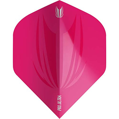 Target Darts 5 x Sets of ID Pro. Ultra Dart Flights - 15 Dart Flights in Total - No. 2/ No. 6 Flight Designs Sizes in 11 Colours - color: Pink, size: No.2