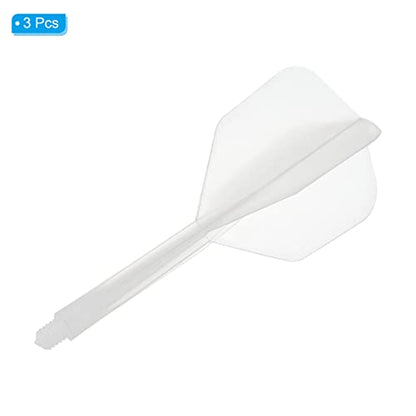 PATIKIL Integrated Dart Shaft & Flights, Pack Lightweight Plastic Dart Flight Set - color: Clear