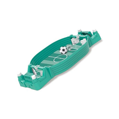 Tabletop Foosball Game, Easy Assembly Desktop Soccer Board for Two Players, Portable Football for Family Night - color: Green