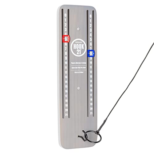 GoSports Hook 21 Ceiling Mount Ring Swing Game - Play Indoors or Outdoors - Blue, Gray, Natural or Red - color: Gray