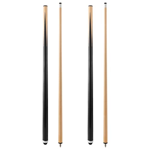 Pool Cue Sticks 36inch 42inch 48inch 52inch 58inch Set of 2 or 4,Pool Cue with 13mm Leather Tip for Adults, Beginners,2-Piece Design，(14oz to 20oz Weight Options) - size: 20OZ-58in set of 2